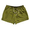 Warped Checkerboard 2.5" Swim Shorts Made in USA by Tribe Lacrosse