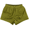 Warped Checkerboard Womens & Girls Sport Shorts End Made In USA by Tribe Lacrosse