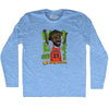 We Goin Sizzler White Men Basketball Adult Tri-Blend Long Sleeve T-shirt by Tribe Lacrosse