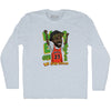 We Goin Sizzler White Men Basketball Adult Tri-Blend Long Sleeve T-shirt by Tribe Lacrosse