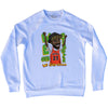 We Goin Sizzler White Men Basketball Adult Tri-Blend Sweatshirt by Tribe Lacrosse