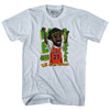 We Goin Sizzler White Men Basketball Adult Tri-Blend T-shirt by Tribe Lacrosse