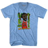 We Goin Sizzler White Men Basketball Adult Tri-Blend V-neck T-shirt by Tribe Lacrosse