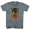 We Goin Sizzler White Men Basketball Adult Tri-Blend V-neck T-shirt by Tribe Lacrosse