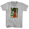 We Goin Sizzler White Men Basketball Adult Tri-Blend V-neck T-shirt by Tribe Lacrosse