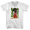 We Goin Sizzler White Men Basketball Adult Tri-Blend V-neck T-shirt by Tribe Lacrosse