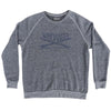 Windansea Surf Adult Tri-Blend Sweatshirt by Tribe Lacrosse