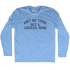 Ain't No Thing But A Chicken Wing Adult Tri-Blend Long Sleeve T-shirt Tribe Lacrosse