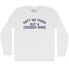 Ain't No Thing But A Chicken Wing Adult Cotton Long Sleeve T-shirt Tribe Lacrosse