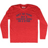 Ain't No Thing But A Chicken Wing On A Sting Adult Tri-Blend Long Sleeve T-shirt Tribe Lacrosse