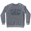Ain't No Thing But A Chicken Wing On A Sting Adult Tri-Blend Sweatshirt Tribe Lacrosse