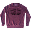 Ain't No Thing But A Chicken Wing On A Sting Adult Tri-Blend Sweatshirt Tribe Lacrosse
