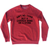 Ain't No Thing But A Chicken Wing On A Sting Adult Tri-Blend Sweatshirt Tribe Lacrosse