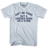Ain't No Thing But A Chicken Wing On A Sting Adult Tri-Blend T-shirt Tribe Lacrosse