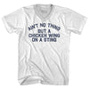 Ain't No Thing But A Chicken Wing On A Sting Adult Tri-Blend V-neck T-shirt Tribe Lacrosse