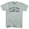 Ain't No Thing But A Chicken Wing Adult Tri-Blend T-shirt Tribe Lacrosse