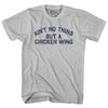 Ain't No Thing But A Chicken Wing Adult Cotton T-shirt Tribe Lacrosse
