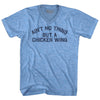 Ain't No Thing But A Chicken Wing Adult Tri-Blend V-neck T-shirt Tribe Lacrosse