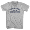 Ain't No Thing But A Chicken Wing Adult Cotton V-neck T-shirt Tribe Lacrosse