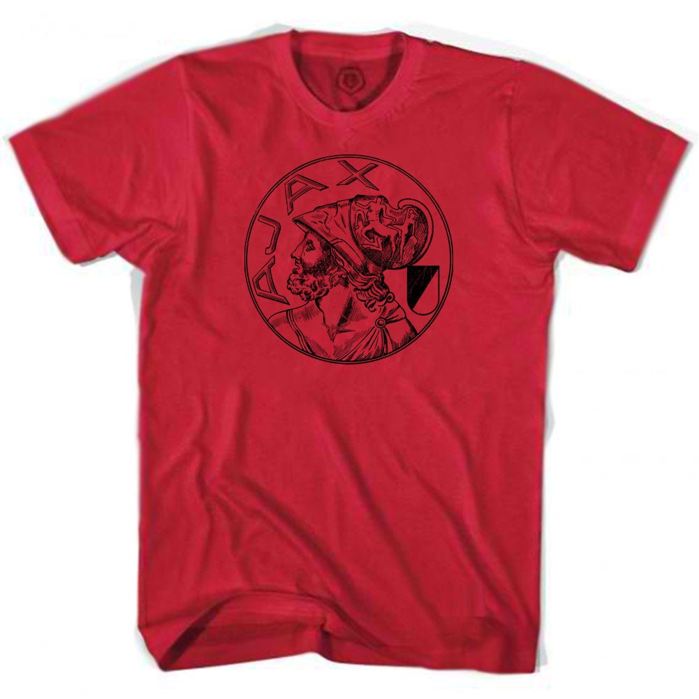Ajax Vintage Crest Soccer Adult Tri-Blend T-shirt by Tribe Lacrosse