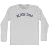 Alien Dna Adult Cotton Long Sleeve T-shirt by Tribe Lacrosse