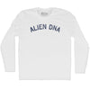 Alien Dna Adult Cotton Long Sleeve T-shirt by Tribe Lacrosse