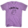 American Bulldog Adult Tri-Blend T-shirt by Tribe Lacrosse