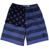 American Flag Black Out Lacrosse Shorts in Black by Tribe Lacrosse