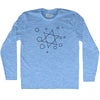 Annunaki Sumarian Astrology Adult Tri-Blend Long Sleeve T-shirt by Tribe Lacrosse