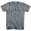 Aruba Anchor Life on the Strand V-neck T-shirt in Athletic Grey by Life On the Strand