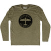 Atletico Aviacion De Madrid Roundel Adult Tri-Blend Long Sleeve T-shirt by Tribe Lacrosse