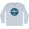 Atletico Aviacion De Madrid Roundel Adult Tri-Blend Long Sleeve T-shirt by Tribe Lacrosse