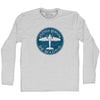 Atletico Aviacion De Madrid Roundel Adult Cotton Long Sleeve T-shirt by Tribe Lacrosse
