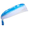 Beach Elastic Tie Headband in Blue by Wicked Headbands
