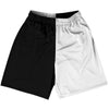 Black And White Quad Color Lacrosse Shorts Made In USA by Tribe Lacrosse