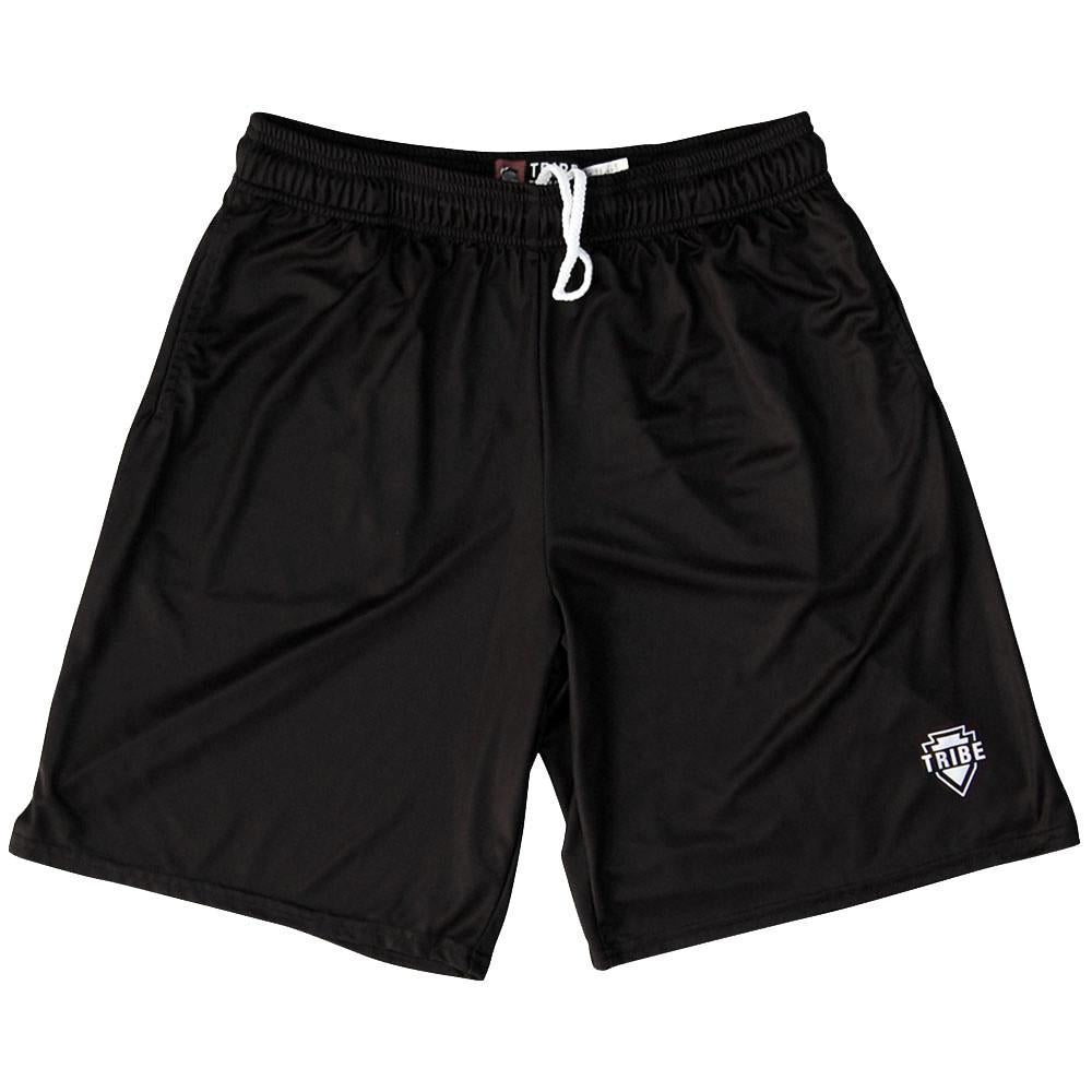 Tribe Black Lacrosse Shorts in Black by Tribe Lacrosse