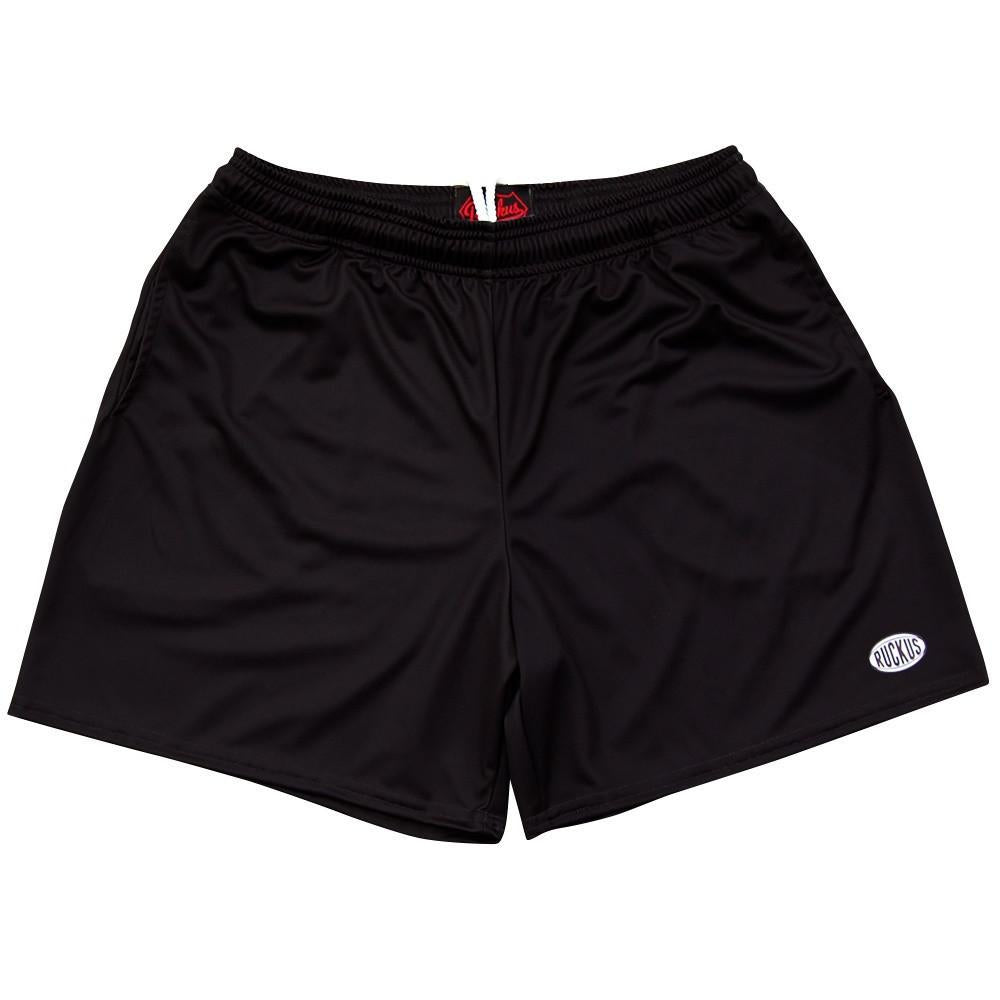 Black Ruckus Rugby Shorts in Black by Ruckus Rugby