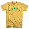 Brazil Stars Soccer World Cup Adult Tri-Blend T-shirt by Tribe Lacrosse