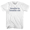 Breathe In Breath Out Womens Cotton Junior Cut T-Shirt  by Tribe Lacrosse