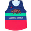California Flag Sport Tank in Nay by Tribe Lacrosse