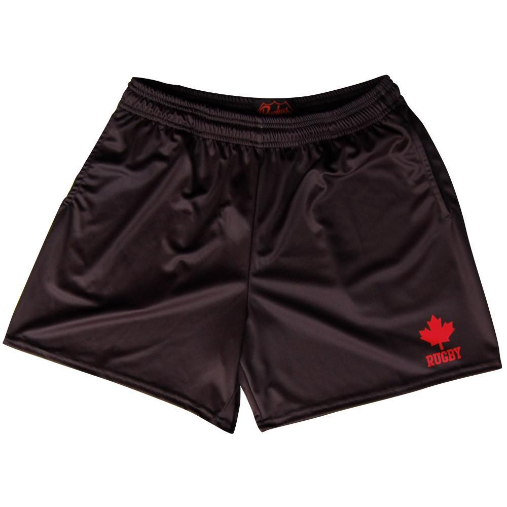 Canada Rugby Shorts in Black by Ruckus Rugby