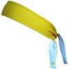 Canary & White Reversible Elastic Tie 2.25 Inch Headband in Canary by Wicked Headbands
