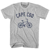 Cape Cod Bike Womens Cotton Junior Cut T-Shirt by Tribe Lacrosse