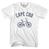 Cape Cod Bike Womens Cotton Junior Cut T-Shirt by Tribe Lacrosse