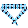Carolina Argile & Carolna Blue Reversible Elastic Tie 2.25 Inch Headband in Carolina Argile by Wicked Headbands