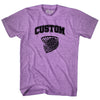 Custom Basketball Net Adult Tri-Blend T-shirt by Tribe Lacrosse