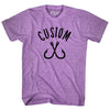 Custom Fishing Hooks Adult Tri-Blend T-shirt by Tribe Lacrosse