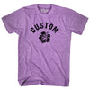 Custom Hibiscus Adult Tri-Blend T-shirt by Tribe Lacrosse