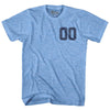 Custom Left Chest Number Name And Number Back Adult Tri-Blend T-shirt by Tribe Lacrosse