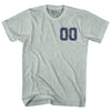 Custom Left Chest Number Name And Number Back Adult Tri-Blend T-shirt by Tribe Lacrosse